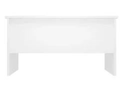 New Mesa de centro | Mesa de apoio 80x50x42.5 cm madeira processada Branco