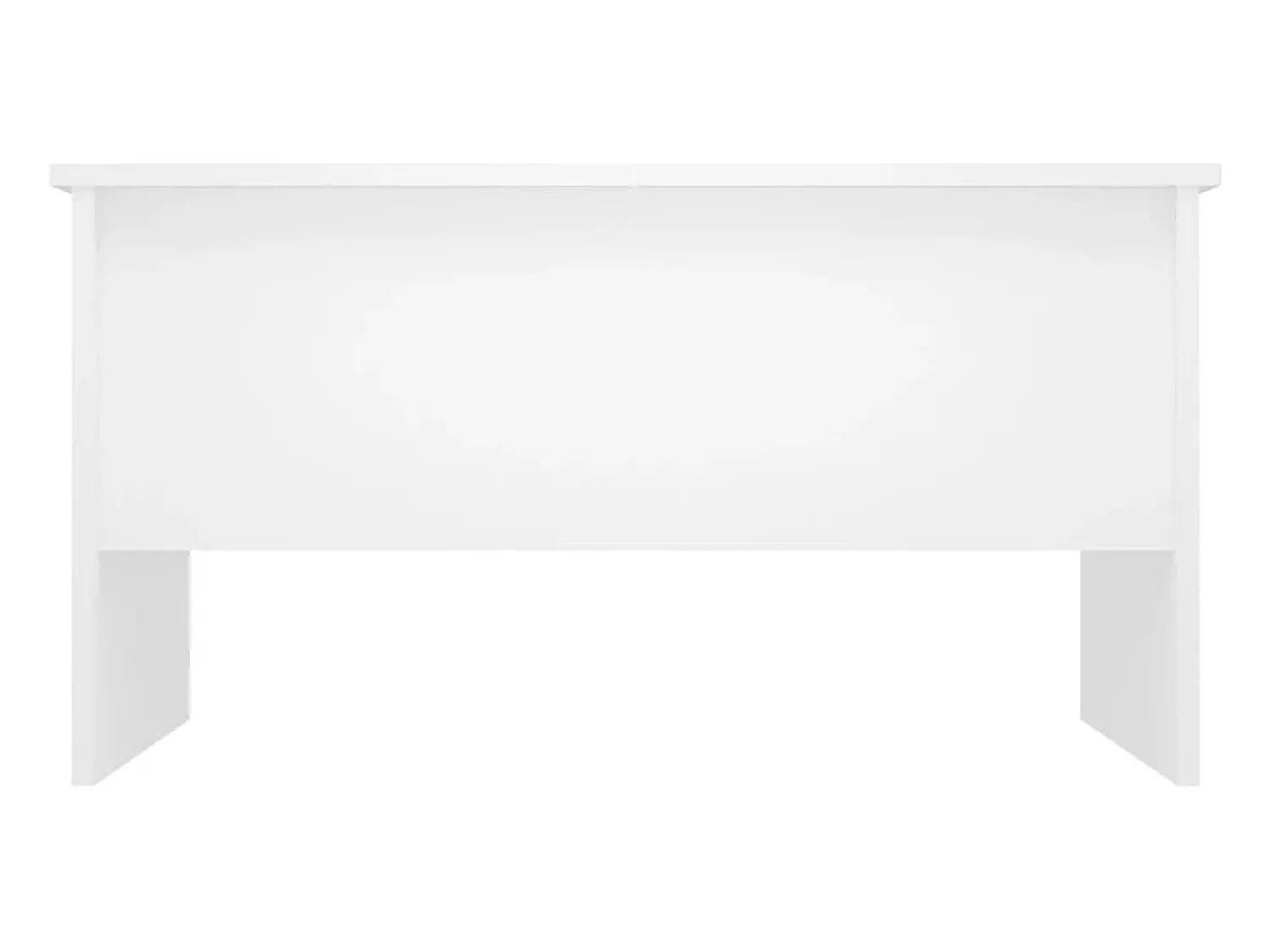 New Mesa de centro | Mesa de apoio 80x50x42.5 cm madeira processada Branco