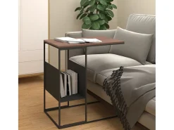 Mesa De Centro| Mesa de centro | Mesa de apoio 55x36x59.5 cm derivados de madeira Preto