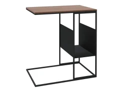 Mesa De Centro| Mesa de centro | Mesa de apoio 55x36x59.5 cm derivados de madeira Preto