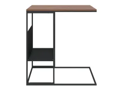Mesa De Centro| Mesa de centro | Mesa de apoio 55x36x59.5 cm derivados de madeira Preto