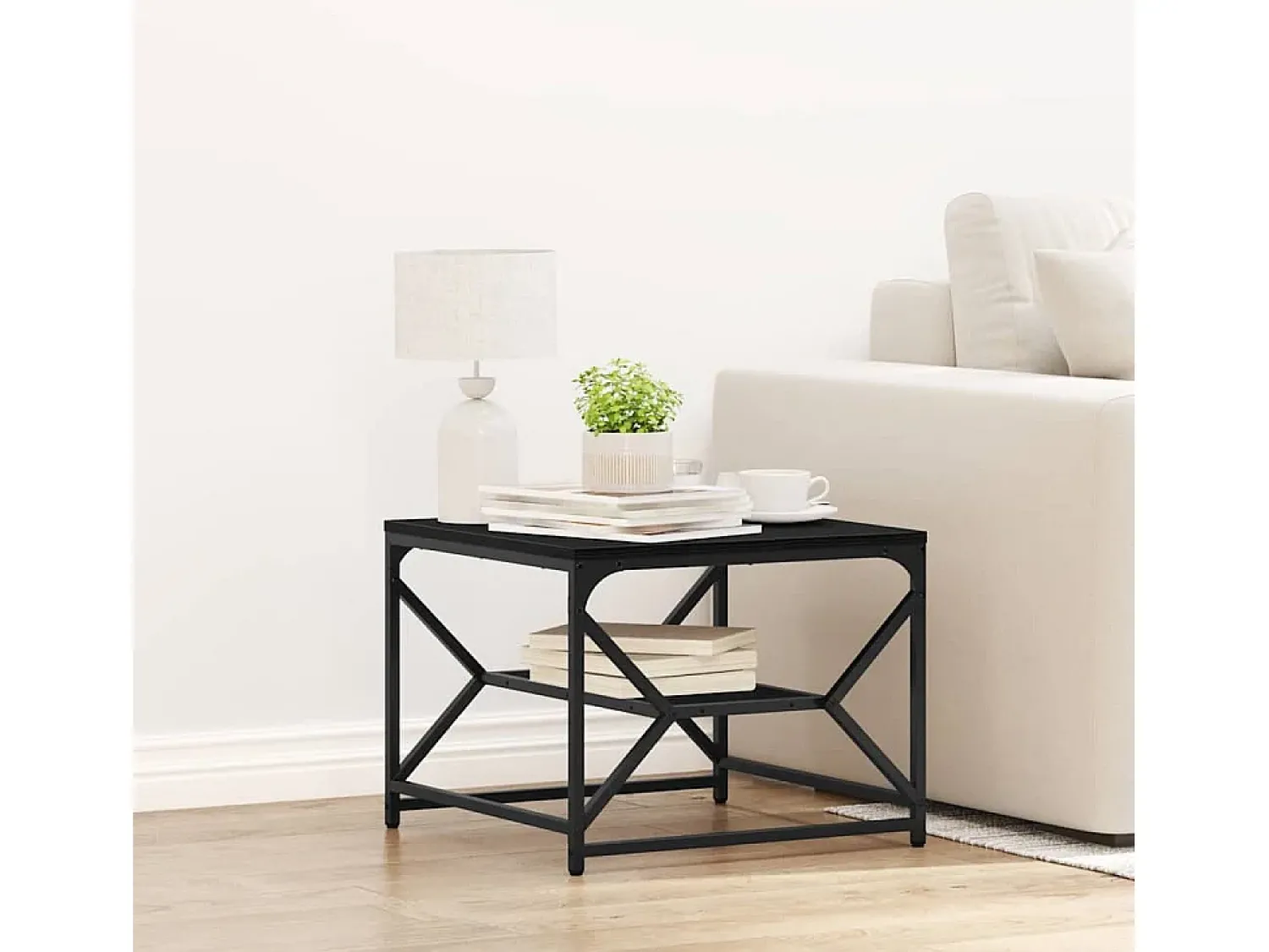 Sale Mesa de centro | Mesa de apoio Carvalho 51x50x40 cm Preto
