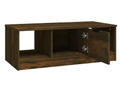 Online Mesa de centro | Mesa de apoio 102x50x36 cm madeira processada carvalho fumado Castanho