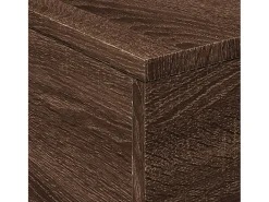 Best Mesa de centro | Mesa de apoio com luzes LED 50x50x40 cm carvalho Castanho