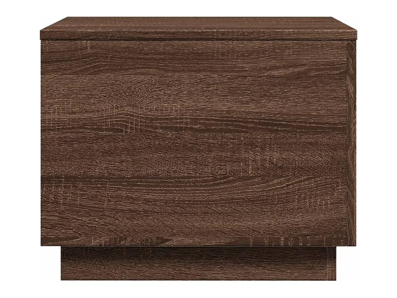 Best Mesa de centro | Mesa de apoio com luzes LED 50x50x40 cm carvalho Castanho