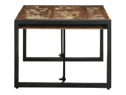 Mesa De Centro* Mesa de centro | Mesa de apoio 100x50x35 cm madeira maciça recuperada Multicor