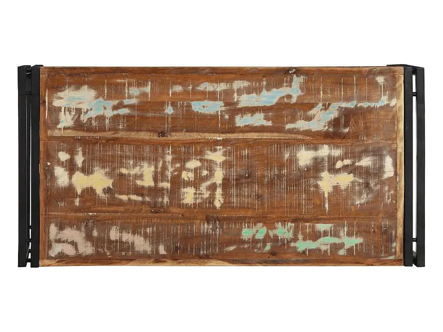 Mesa De Centro* Mesa de centro | Mesa de apoio 100x50x35 cm madeira maciça recuperada Multicor