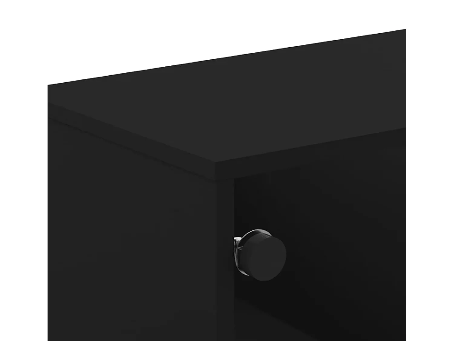 Mesa de centro | Mesa de apoio | Mesa de café c/ portas de vidro 68.5x50x50 cm^ Mesa De Centro