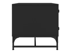 Mesa de centro | Mesa de apoio | Mesa de café c/ portas de vidro 68.5x50x50 cm^ Mesa De Centro