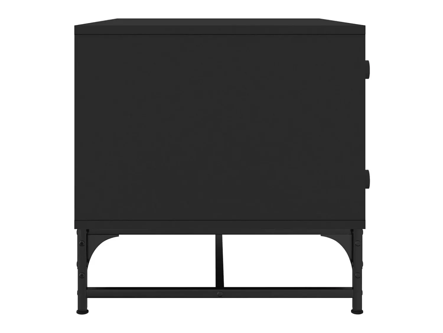 Mesa de centro | Mesa de apoio | Mesa de café c/ portas de vidro 68.5x50x50 cm^ Mesa De Centro