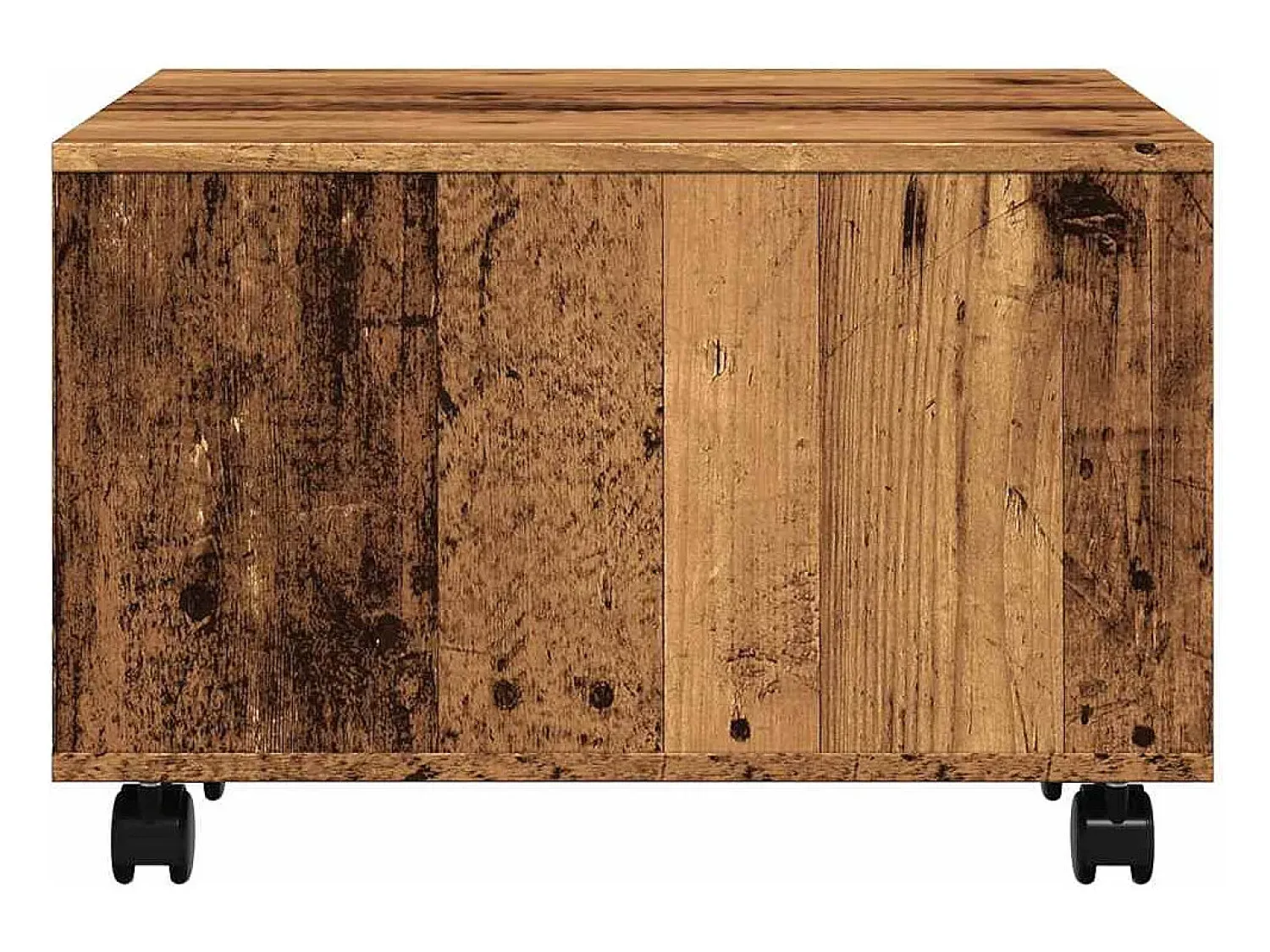 Mesa De Centro| Mesa de centro | Mesa de apoio 60x60x38 cm derivados de madeira madeira velha Castanho