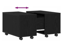 Mesa De Centro* Mesa de centro | Mesa de apoio Carvalho 60x60x38 cm Preto