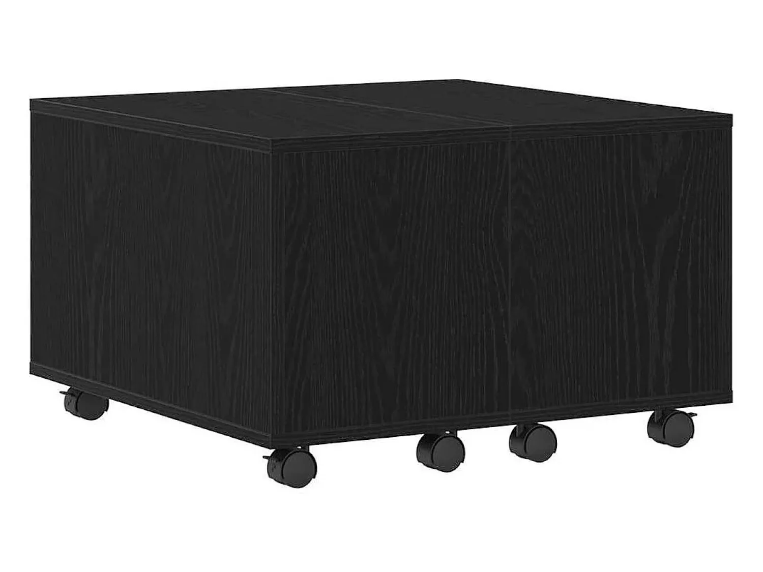 Mesa De Centro* Mesa de centro | Mesa de apoio Carvalho 60x60x38 cm Preto