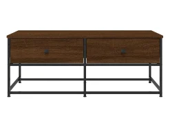 Mesa de centro | Mesa de apoio 100x51x40 cm derivados madeira carvalho^ Mesa De Centro