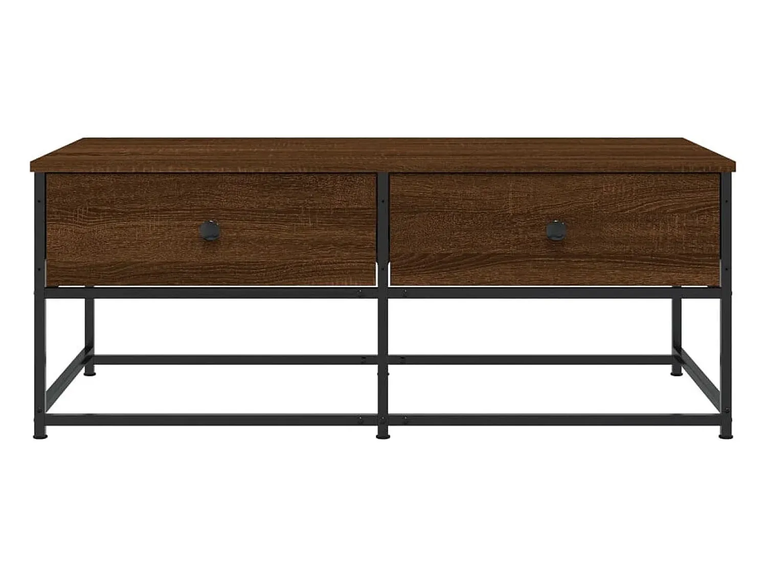 Mesa de centro | Mesa de apoio 100x51x40 cm derivados madeira carvalho^ Mesa De Centro