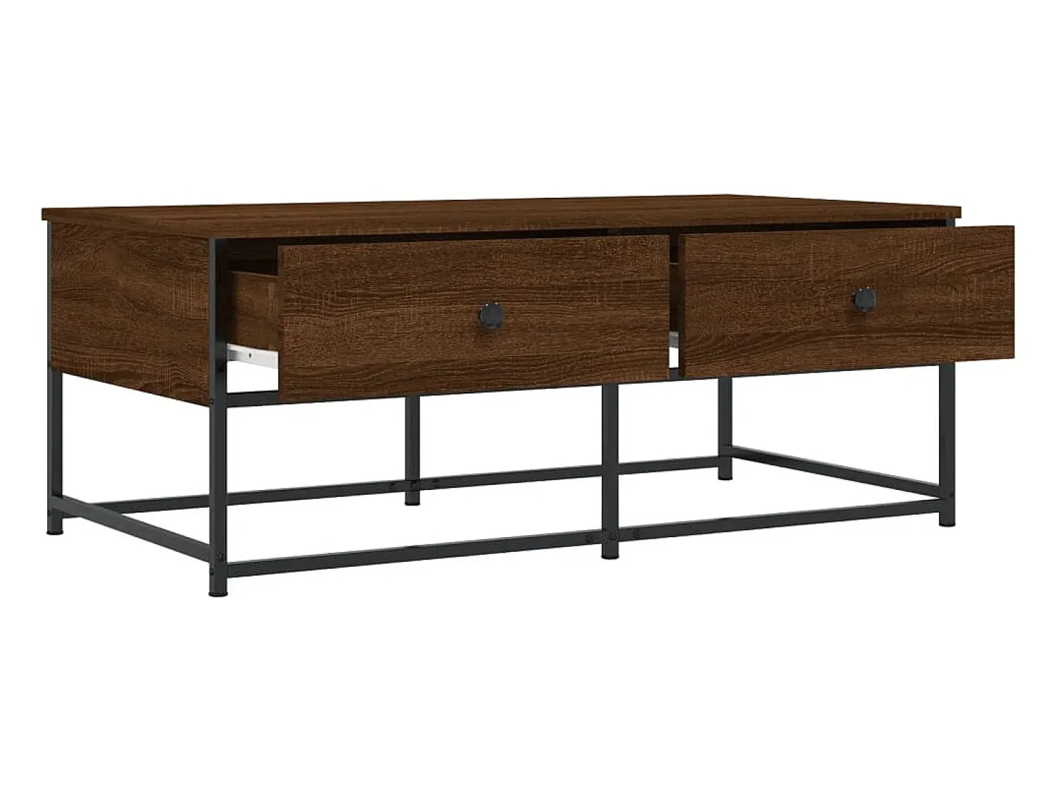 Mesa de centro | Mesa de apoio 100x51x40 cm derivados madeira carvalho^ Mesa De Centro