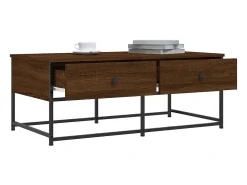 Mesa de centro | Mesa de apoio 100x51x40 cm derivados madeira carvalho^ Mesa De Centro