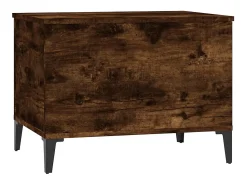 Mesa de centro | Mesa de apoio 60x44.5x45 cm derivados madeira carvalho fumado^ Mesa De Centro