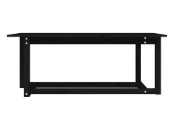 Mesa De Centro| Mesa de centro | Mesa de apoio 110x55x45 cm madeira de pinho maciça Preto