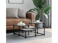 Mesa de centro | Mesa de apoio 68x68x40 cm derivados de madeira sonoma^ Mesa De Centro
