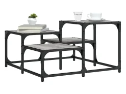 Mesa de centro | Mesa de apoio 68x68x40 cm derivados de madeira sonoma^ Mesa De Centro