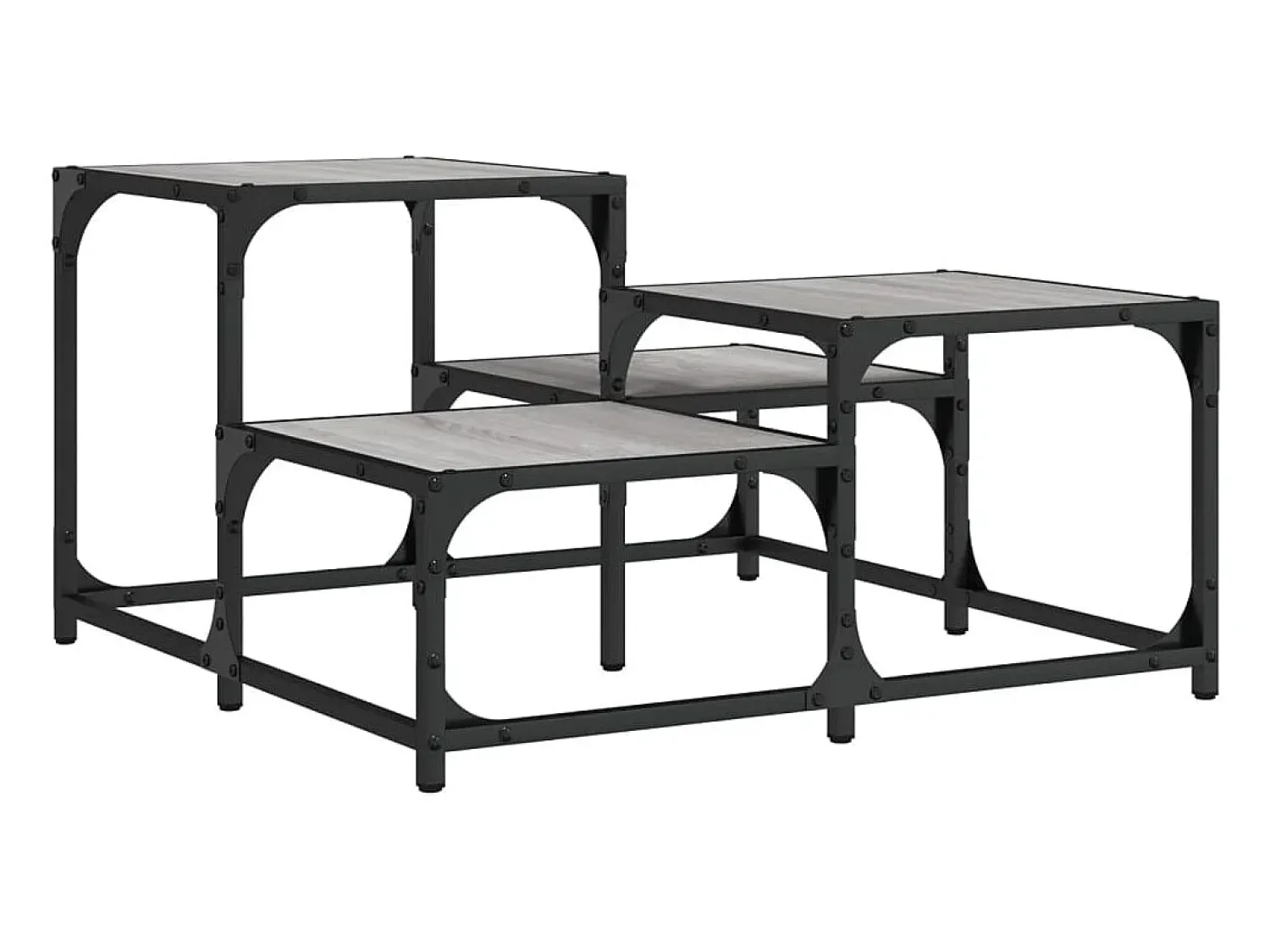 Mesa de centro | Mesa de apoio 68x68x40 cm derivados de madeira sonoma^ Mesa De Centro
