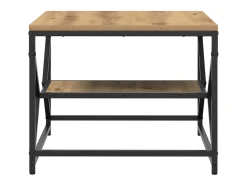 Online Mesa de centro | Mesa de apoio | Mesa de café carvalho artisiano 51x50x40 cm Castanho