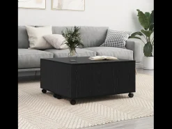 Mesa De Centro* Mesa de centro | Mesa de apoio Carvalho 75x75x38 cm Preto