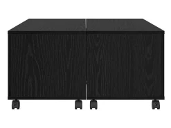Mesa De Centro* Mesa de centro | Mesa de apoio Carvalho 75x75x38 cm Preto