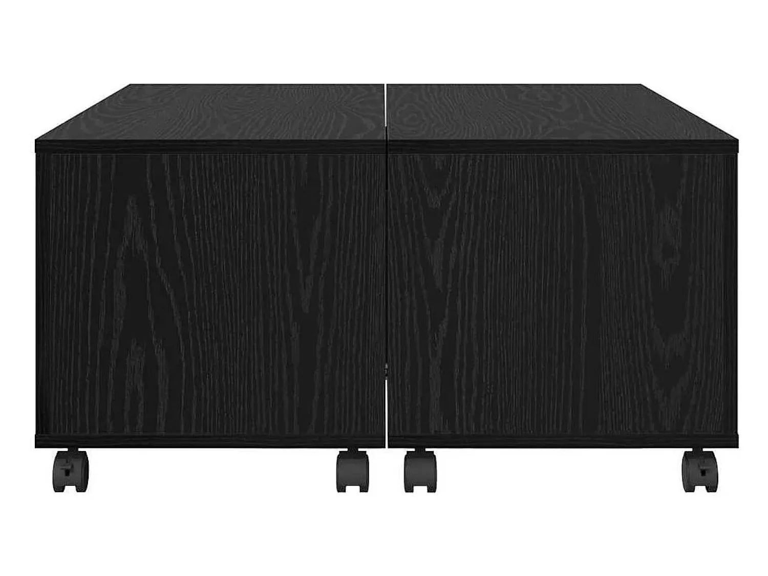 Mesa De Centro* Mesa de centro | Mesa de apoio Carvalho 75x75x38 cm Preto
