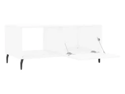 Mesa De Centro| Mesa de centro | Mesa de apoio 90x50x40 cm madeira processada Branco
