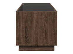 Mesa de centro | Mesa de apoio luzes LED Infinity 70x50x50 cm carvalho Castanho