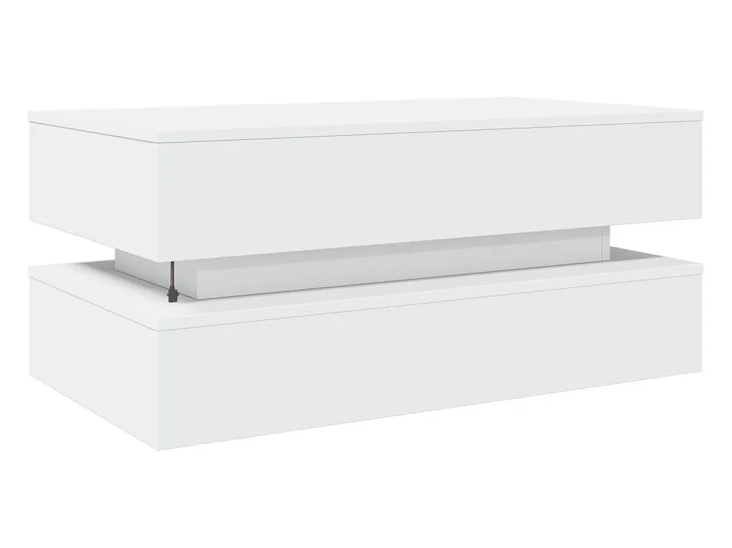 Mesa de centro | Mesa de apoio com luzes LED 90x50x40 cm^ Mesa De Centro