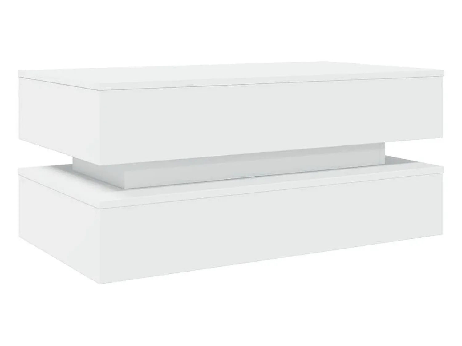 Mesa de centro | Mesa de apoio com luzes LED 90x50x40 cm^ Mesa De Centro