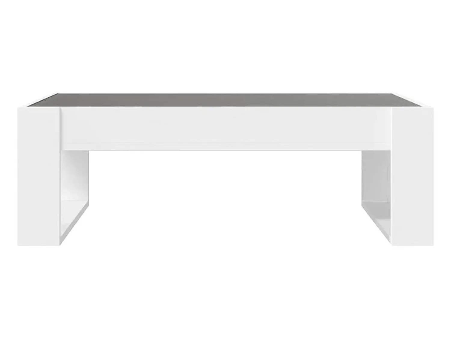 Mesa De Centro| Mesa de centro | Mesa de apoio luzes LED Infinity 90x53x30 cm Branco