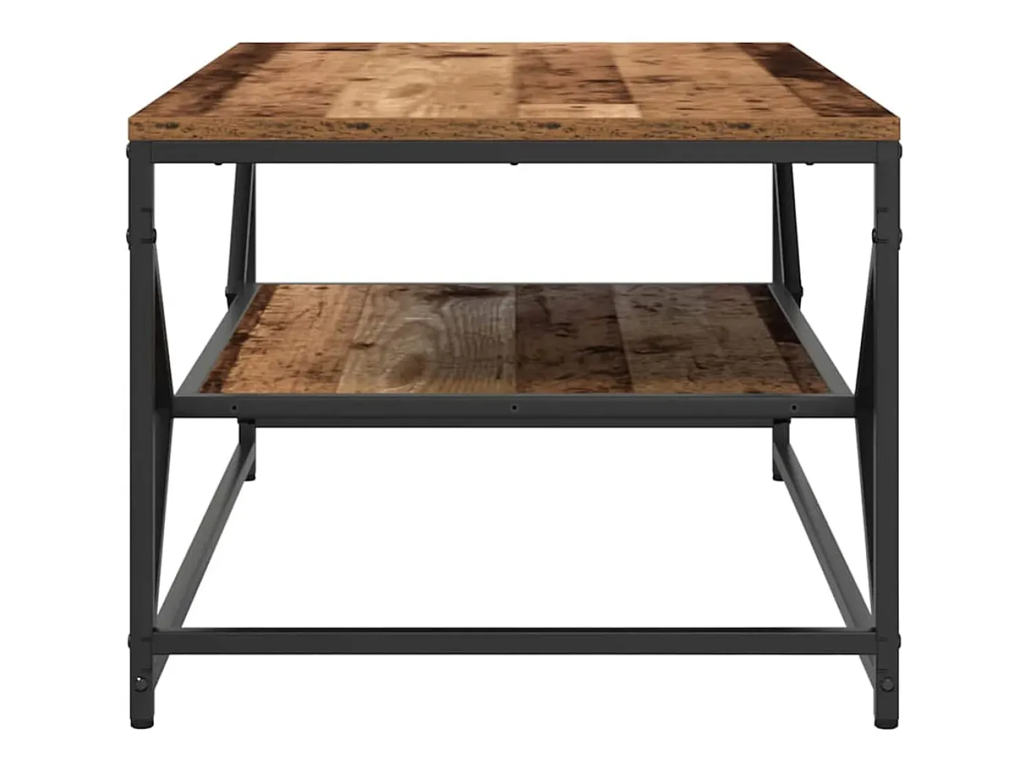 Mesa De Centro| Mesa de centro | Mesa de apoio | Mesa de café Madeira antiga 90x50x40 cm Castanho