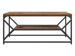 Mesa De Centro| Mesa de centro | Mesa de apoio | Mesa de café Madeira antiga 90x50x40 cm Castanho