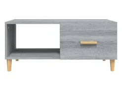 Mesa de centro | Mesa de apoio 89.5x50x40 cm derivados madeira sonoma^ Mesa De Centro