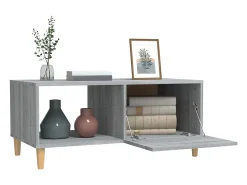 Mesa de centro | Mesa de apoio 89.5x50x40 cm derivados madeira sonoma^ Mesa De Centro