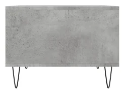 Mesa De Centro* Mesa de centro | Mesa de apoio 60x50x36.5 cm derivados de madeira cinza cimento Cinzento