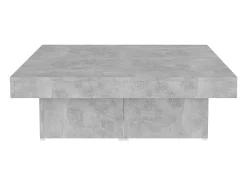 Sale Mesa de centro | Mesa de apoio 90x90x28cm derivados de madeira cimento Cinzento