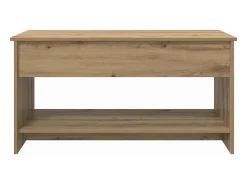 Mesa de centro | Mesa de apoio | Mesa de café carvalho artisiano 80x50.5x41.5 cm^ Mesa De Centro