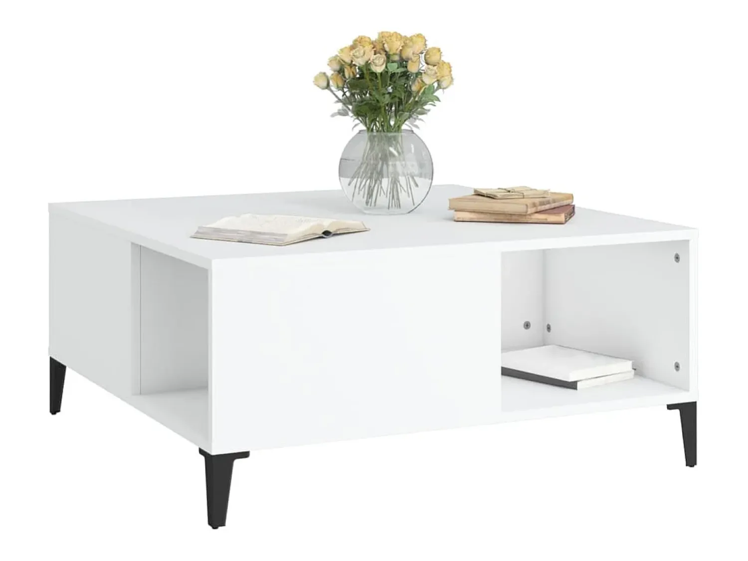 Mesa de centro | Mesa de apoio 80x80x36.5 cm derivados de madeira^ Mesa De Centro