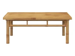 Mesa De Centro| Mesa de centro | Mesa de apoio | Mesa de café 90x50x35 cm bambu Castanho