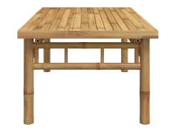 Mesa De Centro| Mesa de centro | Mesa de apoio | Mesa de café 90x50x35 cm bambu Castanho