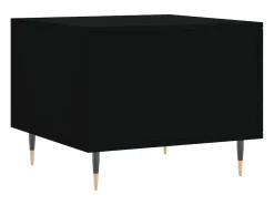 Discount Mesa de centro | Mesa de apoio 50x50x40 cm derivados de madeira Preto
