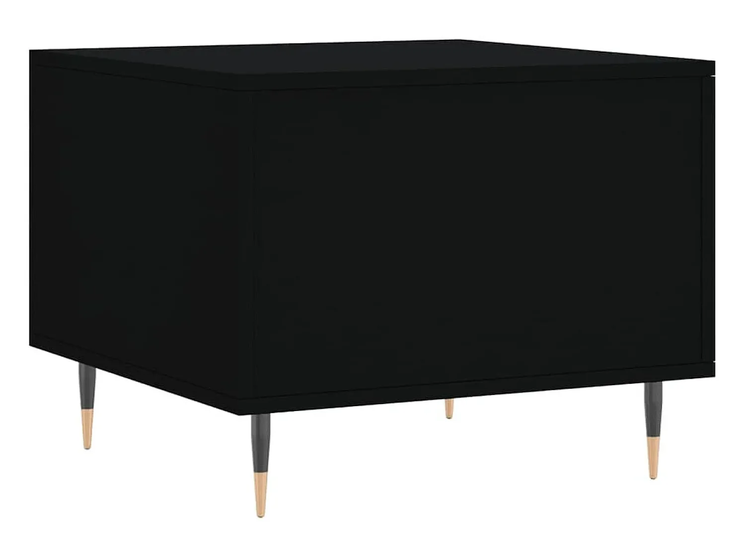 Discount Mesa de centro | Mesa de apoio 50x50x40 cm derivados de madeira Preto