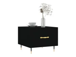 Discount Mesa de centro | Mesa de apoio 50x50x40 cm derivados de madeira Preto