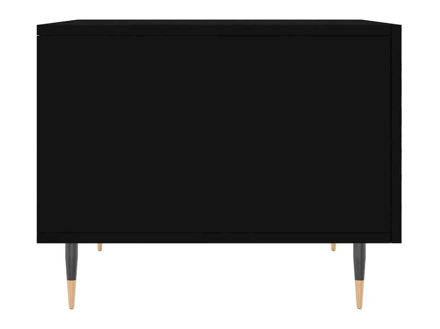 Discount Mesa de centro | Mesa de apoio 50x50x40 cm derivados de madeira Preto