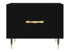 Discount Mesa de centro | Mesa de apoio 50x50x40 cm derivados de madeira Preto